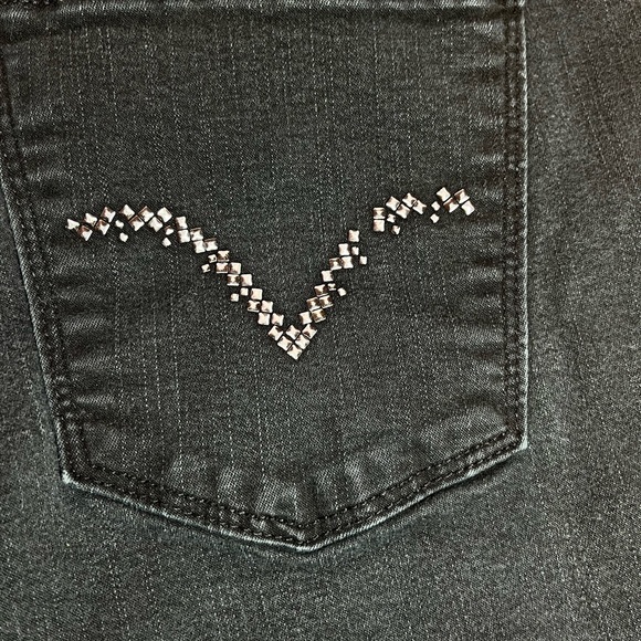 Levi’s 512 Perfectly Slimming Bootcut Denim Jeans Stretch Black Size 16 S/C - Picture 4 of 11